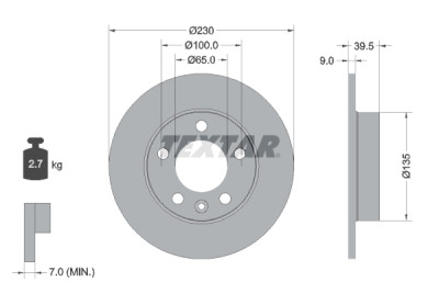 Kit frenos, freno de disco BrakeBox, Pad and Disc Kit