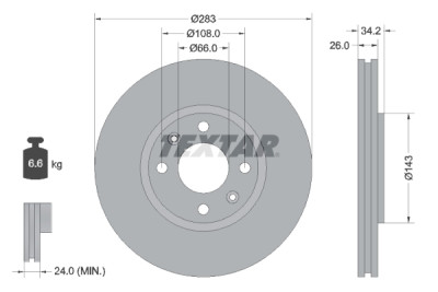 Kit frenos, freno de disco BrakeBox, Pad and Disc Kit