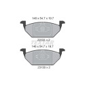 Kit frenos, freno de disco BrakeBox, Pad and Disc Kit TEXTAR 89013400