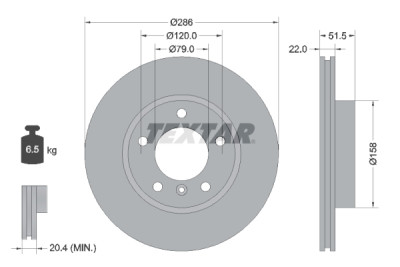 Kit frenos, freno de disco BrakeBox, Pad and Disc Kit