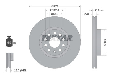 Kit frenos, freno de disco BrakeBox, Pad and Disc Kit