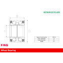 Juego de cojinete de rueda FAG 713 6330 600