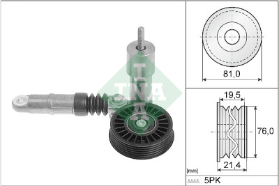 Tensor de correa, correa poli V INA 534 0014 10
