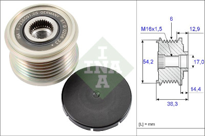 Rueda libre alternador