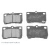 Juego de 4 pastillas de freno BLUEPRINT ADT342178