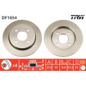 Juego de discos de freno TRW DF1654