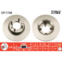 Juego de discos de freno TRW DF1708