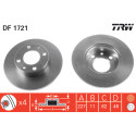 Juego de discos de freno TRW DF1721