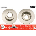 Juego de discos de freno TRW DF2598