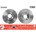Juego de discos de freno TRW DF2600