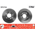 Juego de discos de freno TRW DF2704