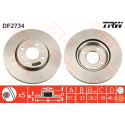 Juego de discos de freno TRW DF2734