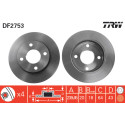 Juego de discos de freno TRW DF2753