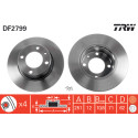 Juego de discos de freno TRW DF2799