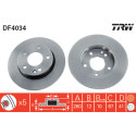 Juego de discos de freno TRW DF4034
