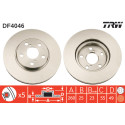 Juego de discos de freno TRW DF4046