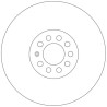 Juego de discos de freno TRW DF4064