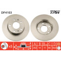 Juego de discos de freno TRW DF4103