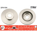 Juego de discos de freno TRW DF4104
