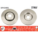 Juego de discos de freno TRW DF4340S