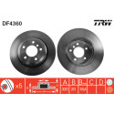 Juego de discos de freno TRW DF4360