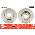 Juego de discos de freno TRW DF4386