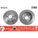 Juego de discos de freno TRW DF4410