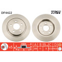 Juego de discos de freno TRW DF4422