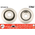 Juego de discos de freno TRW DF4461S