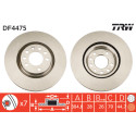 Juego de discos de freno TRW DF4475