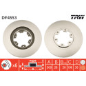Juego de discos de freno TRW DF4553
