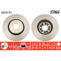 Juego de discos de freno TRW DF4731
