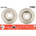 Juego de discos de freno TRW DF4796