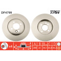 Juego de discos de freno TRW DF4799