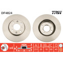 Juego de discos de freno TRW DF4824