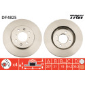 Juego de discos de freno TRW DF4825
