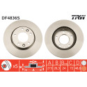 Juego de discos de freno TRW DF4836S