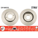 Juego de discos de freno TRW DF4865S
