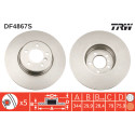 Juego de discos de freno TRW DF4867S