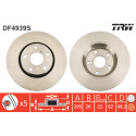 Juego de discos de freno TRW DF4939S