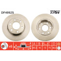 Juego de discos de freno TRW DF4992S