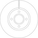 Juego de discos de freno TRW DF6509
