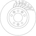 Juego de discos de freno TRW DF6657