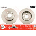 Juego de discos de freno TRW DF7195
