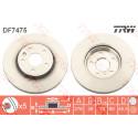 Juego de discos de freno TRW DF7475