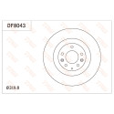 Juego de discos de freno TRW DF8043