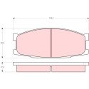 Juego de 4 pastillas de freno TRW GDB1022