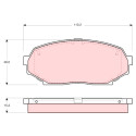 Juego de 4 pastillas de freno de freno