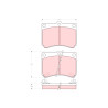 Juego de 4 pastillas de freno TRW GDB1029