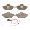 Juego de 4 pastillas de freno de freno COTEC TRW GDB1115